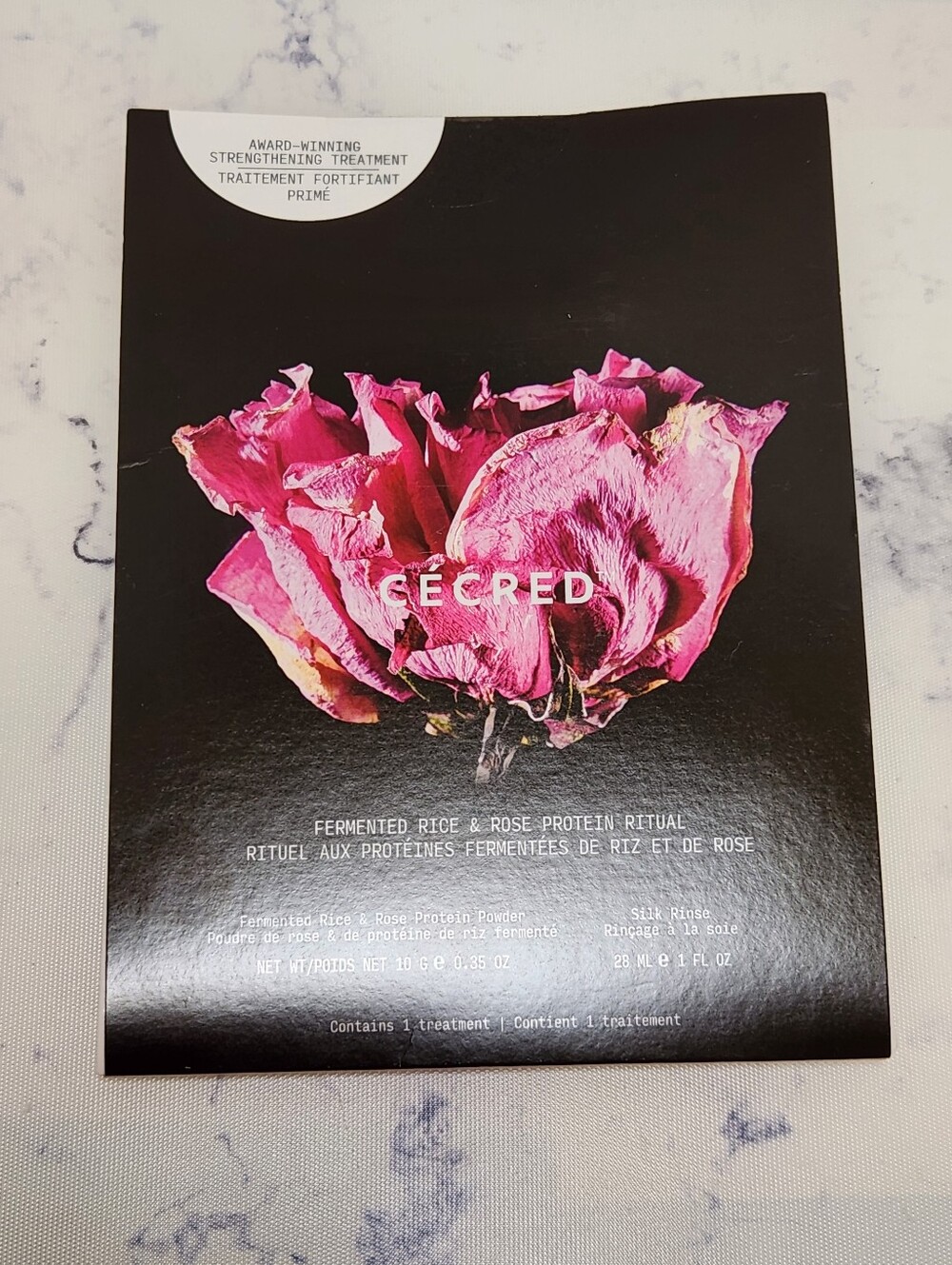 CÉCRED Fermented Rice & Rose Protein Ritual 1 Treatment